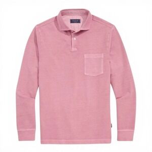 Vineyard Vines Long Sleeve Polo in Dusty Pink